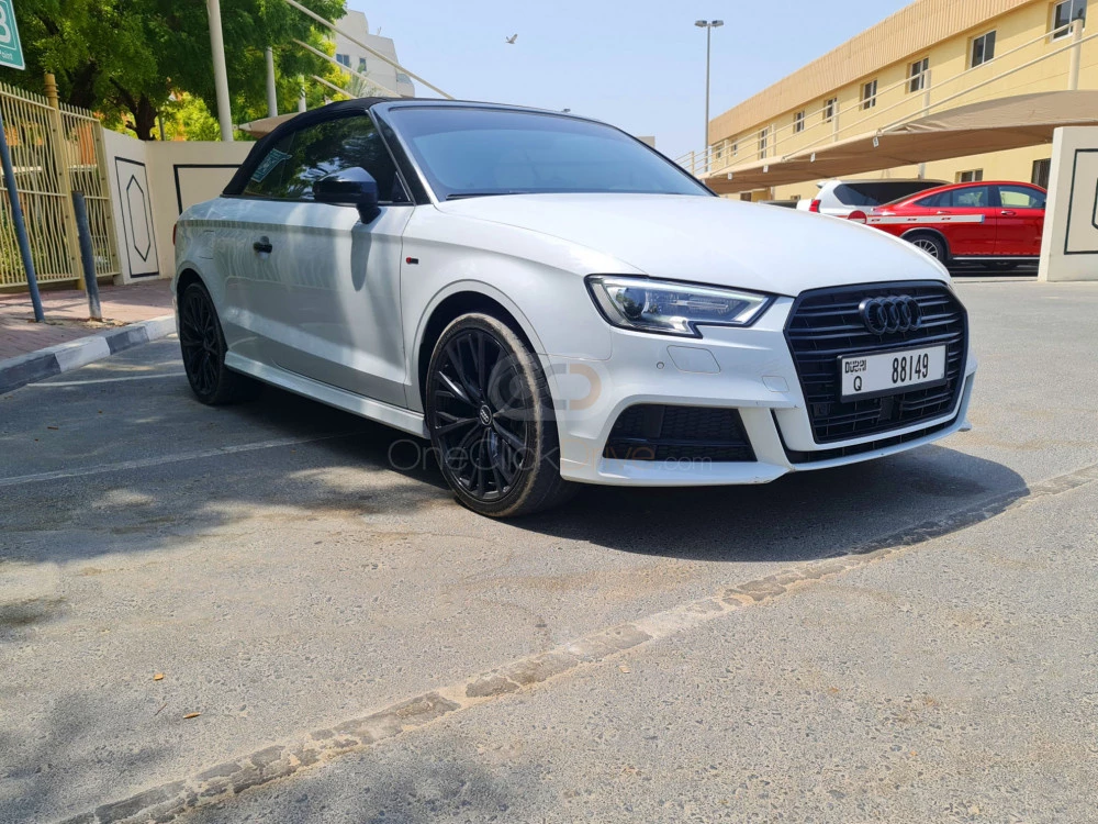 White Audi A3 Convertible 2020 for rent in Dubai 5
